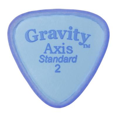 GRAVITY GUITAR PICKS Axis -Standard Master Finish- GAXS2M 2.0mm Blue ギターピック
