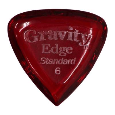 GRAVITY GUITAR PICKS Edge -Standard- GEES6P 6.0mm Red ギターピック