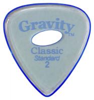 GRAVITY GUITAR PICKS Classic -Standard Elipse Grip Hole- GCLS2PE 2.0mm Blue ピック