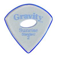 GRAVITY GUITAR PICKS Sunrise -Standard Elipse Grip Hole- GSUS2PE 2.0mm Blue ギターピック