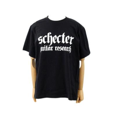 SCHECTER 白ロゴ Tシャツ Black Sサイズ