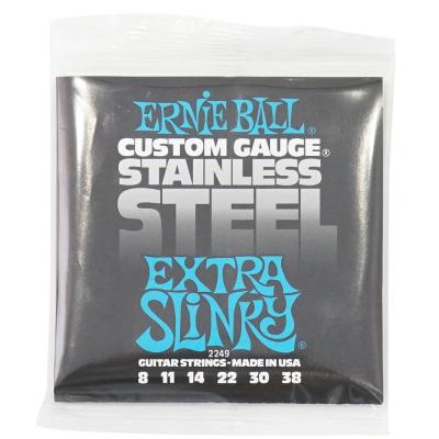 ERNIE BALL 2249 Extra Slinky Stainless Steel Wound 8-38 Gauge エレキギター弦