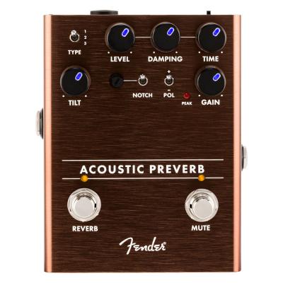 Fender Acoustic Preamp Reverb プリアンプ リバーブ ギターエフェクター フェンダー 全体画像