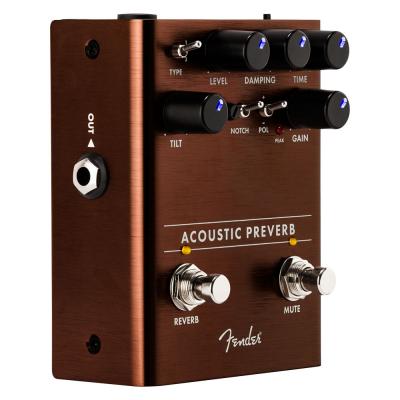 Fender Acoustic Preamp Reverb プリアンプ リバーブ ギターエフェクター フェンダー 入力端子部の画像