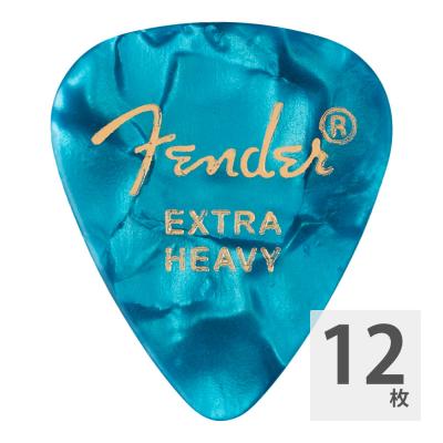Fender 351 Shape Premium Picks Extra Heavy Ocean Turquoise ギターピック 12枚入り