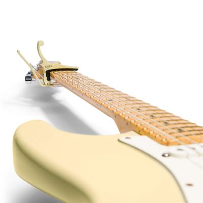 Kyser KGEFOWA Fender Classic Color Quick-Change Electric Capo Olympic White ギター用カポタスト 使用例