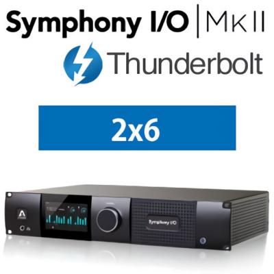 Apogee Symphony I/O MKII Thunderbolt Chassis with 2x6 Analog I/O + 8x8 Optical + AES I/O + 2-Ch S/PDIF オーディオインターフェイス イメージ画像