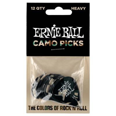 ERNIE BALL 9223 Camouflage Cellulose Heavy bag of 12 ギターピック 12枚入り