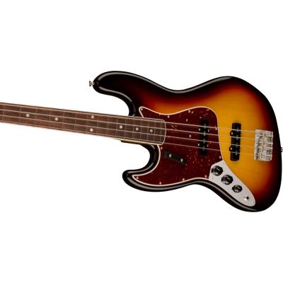 Fender American Vintage II 1966 Jazz Bass Left Hand RW WT3TB レフティ エレキベース 斜めアングル画像