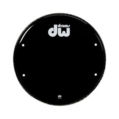 DW ディーダブリュー DW-DH-GB18K Single Ply Gloss Black Vented Bass Drum Heads 18インチ ドラムヘッド