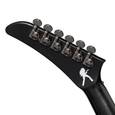 Epiphone エピフォン Dave Mustaine Flying V Custom Black Metallic エレキギター ヘッドバック画像