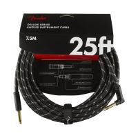 Fender フェンダー Deluxe Series Instrument Cable SL 25ft Black Tweed ギターケーブル ギターシールド