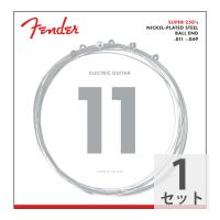 Fender フェンダー Super 250 Guitar Strings Nickel Plated Steel Ball End 250M .011-.049 エレキギター弦