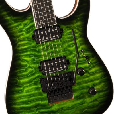 Jackson ジャクソン Pro Plus Series Dinky DKAQ Emerald Green エレキギター ボディアップ画像