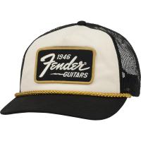Fender フェンダー 1946 Gold Braid Hat Cream/Black メッシュキャップ