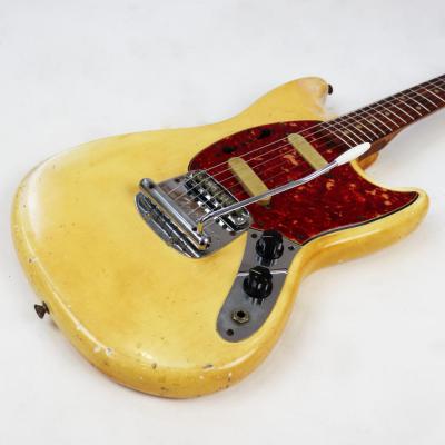 Fender Mustang White 1965年製 エレキギター 【中古】 ボディサイド、トップ