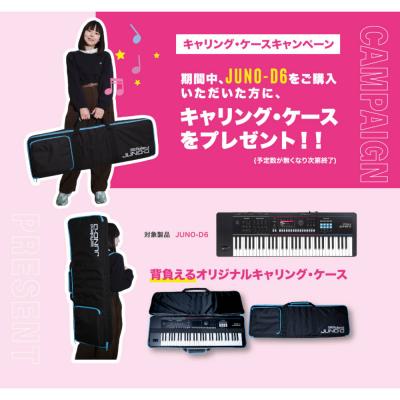 シンセサイザー ローランド ROLAND JUNO-D6 ジュノ 61鍵盤 ケース付き ケース