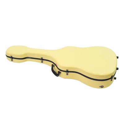 Grand Oply D-style パステルイエロー アコースティックギター用ケース 全体像 約4.0kgと非常に軽量なケース