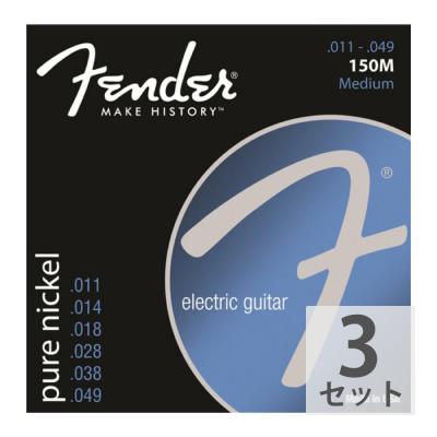 Fender Original Pure Nickel 150M 11-49 エレキギター弦×3セット