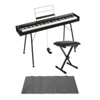 KORG D1 DIGITAL PIANO 電子ピアノ 純正スタンド/X型キーボードベンチ/ピアノマット(グレイ)付きセット