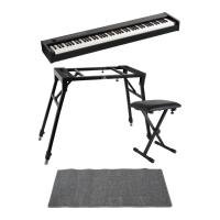 KORG D1 DIGITAL PIANO 電子ピアノ 4本脚スタンド X型ベンチ ピアノマット(グレイ)付きセット
