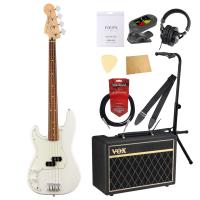 Fender Player Precision Bass Left Handed PF Polar White レフティ エレキベース VOXアンプ付き 入門10点セット