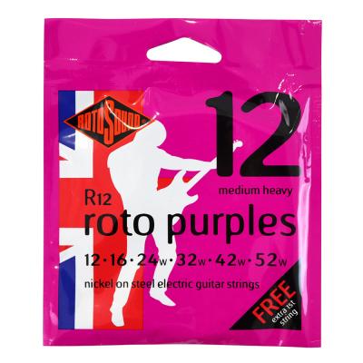 ROTOSOUND R12 Roto Purples NICKEL MEDIUM HEAVY 12-52 エレキギター弦×6セット