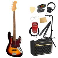 Squier Classic Vibe ’60s Jazz Bass Fretless 3TS LRL エレキベース VOXアンプ付き 入門10点 初心者セット