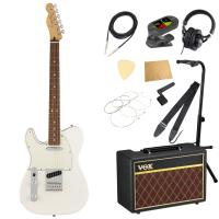 Fender Player Telecaster LH PF Polar White レフティ エレキギター VOXアンプ付き 入門11点 初心者セット