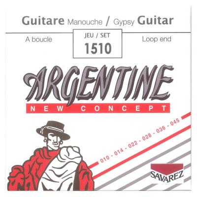 SAVAREZ 1510 Argentine Loopend Extra Light ジャズギター弦×3SET
