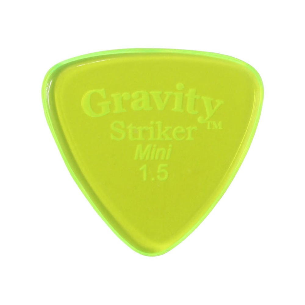 GRAVITY GUITAR PICKS Striker -Mini- GSRM15P 1.5mm Fluorescent Green ギターピック