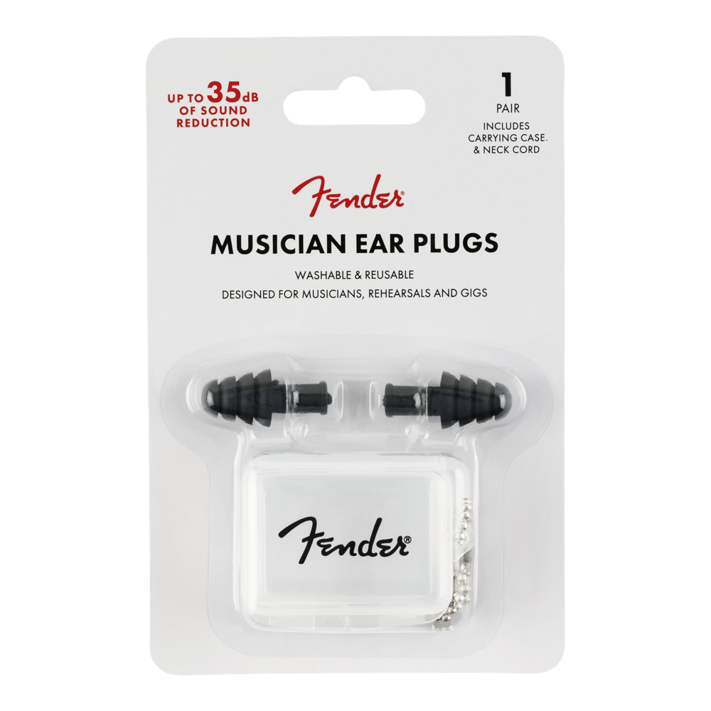 Fender Musician Series Ear Plugs Black イヤープラグ 耳栓 パッケージ画像