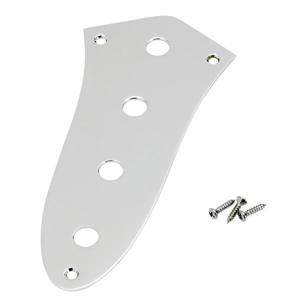 Fender Jazz Bass Control Plate 4-Hole クローム ベース用コントロールプレート