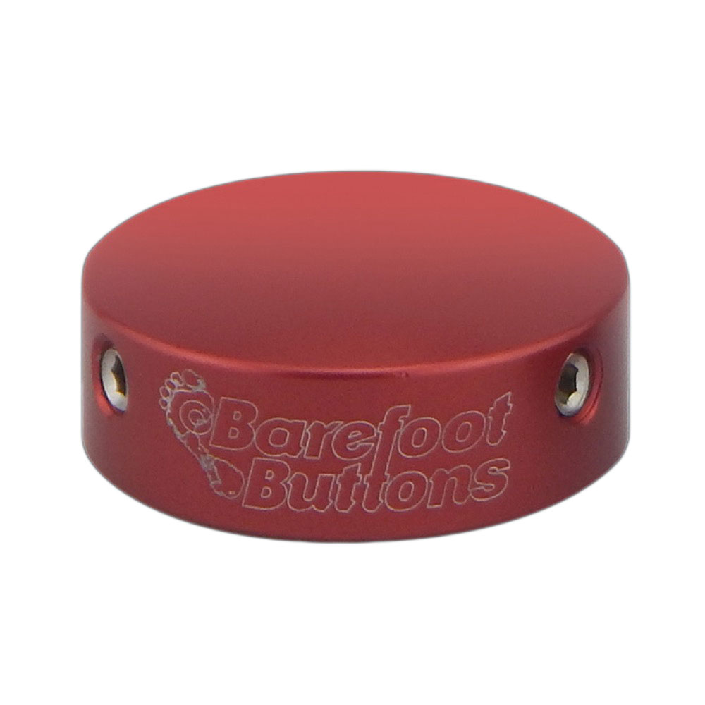 Barefoot Buttons V1 Red エフェクターフットスイッチボタン