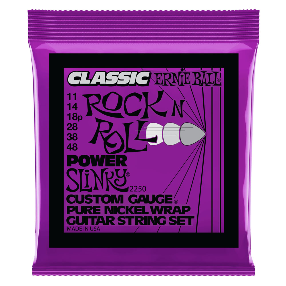ERNIE BALL 2250 Power Slinky Classic Rock n Roll Pure Nickel Wrap 11-48 Gauge エレキギター弦
