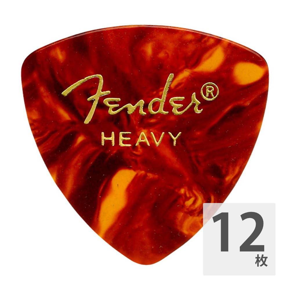 Fender 346 Shape Shell Heavy ギターピック 12枚入り