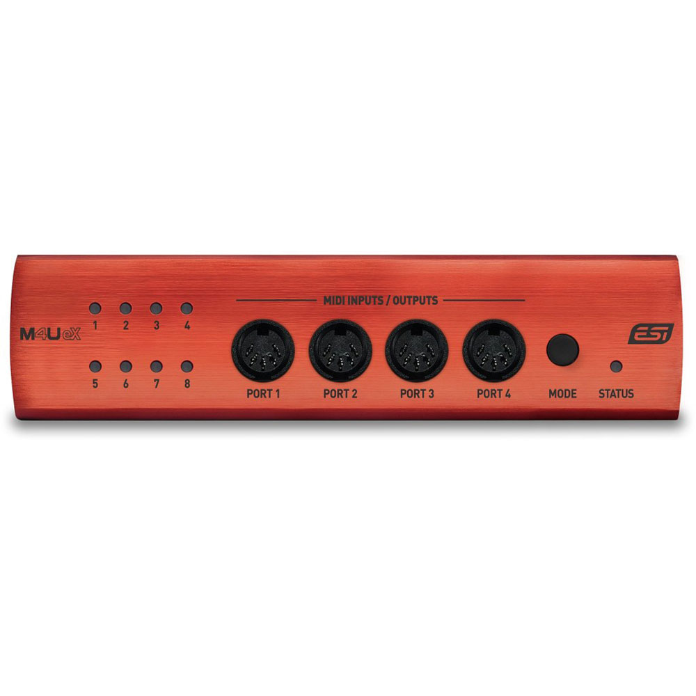 ESI M4U eX USB3.0 MIDIインターフェース フロントパネル