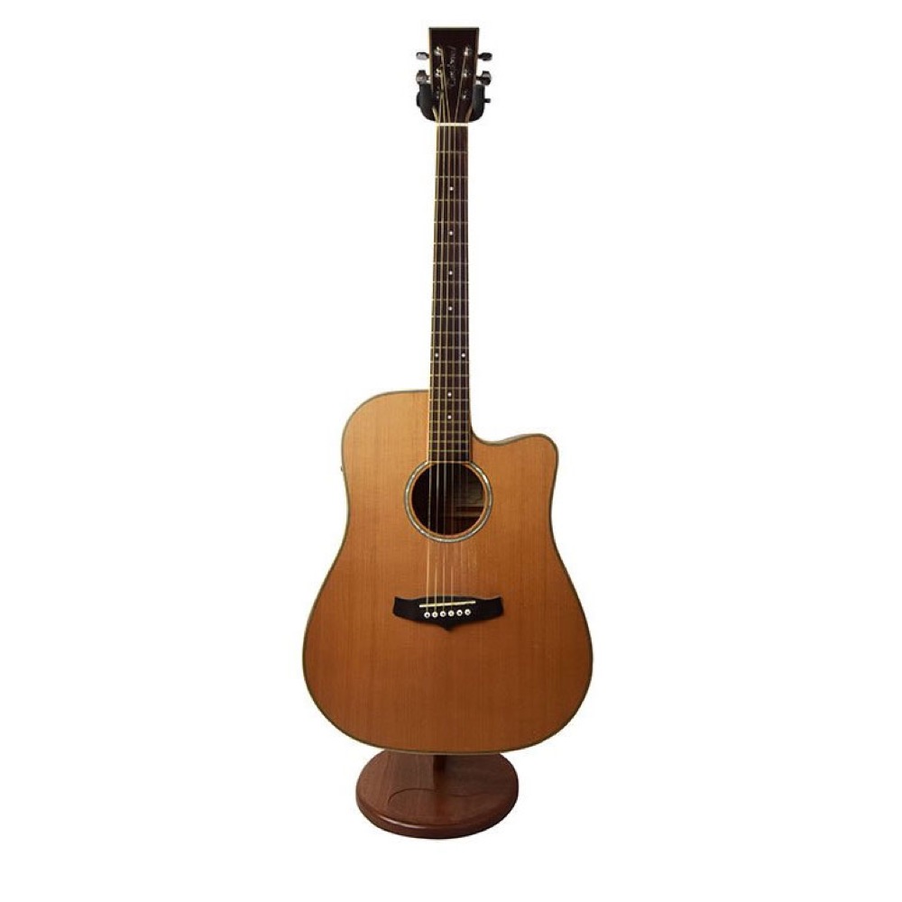 Ruach Music RM-GS1-S Wooden Acoustic/Electric Guitar Stand Mahogany ギタースタンド アコースティックギター立てかけイメージ画像