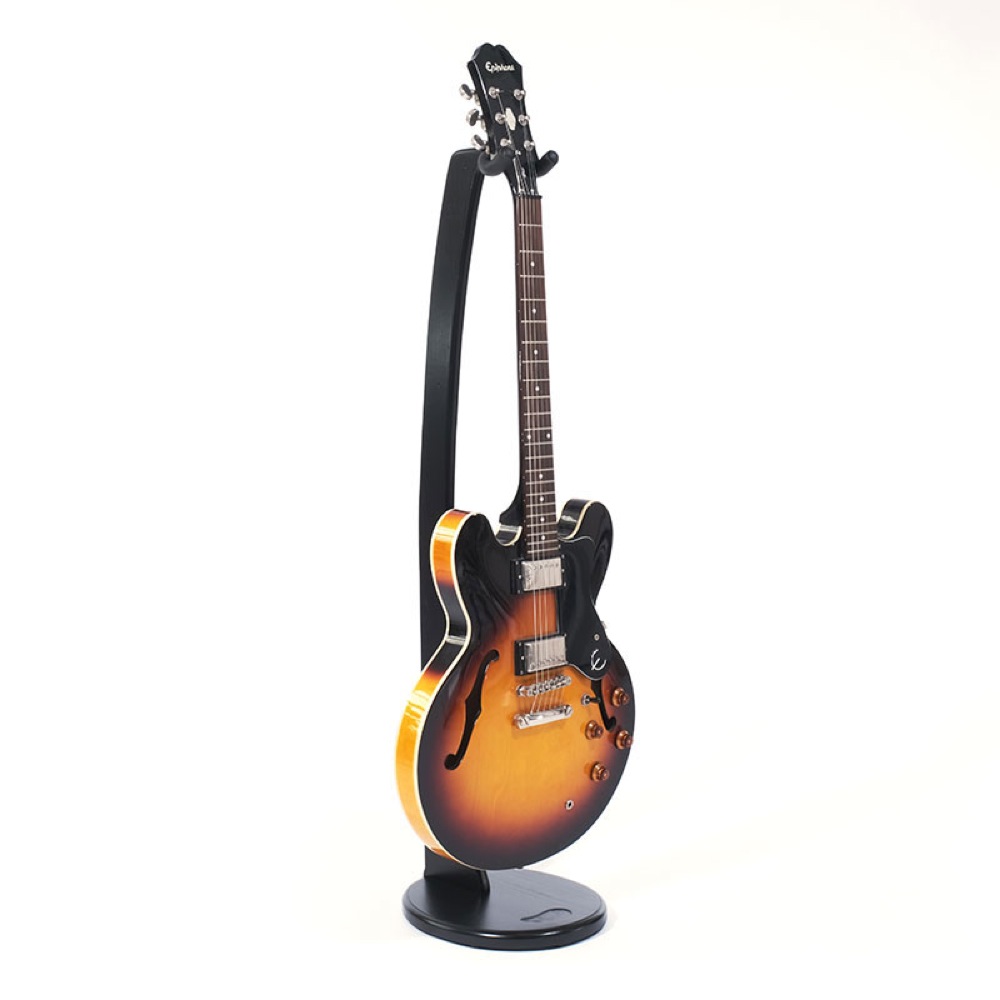 Ruach Music RM-GS1-BK Wooden Acoustic/Electric Guitar Stand Black ギタースタンド 使用例