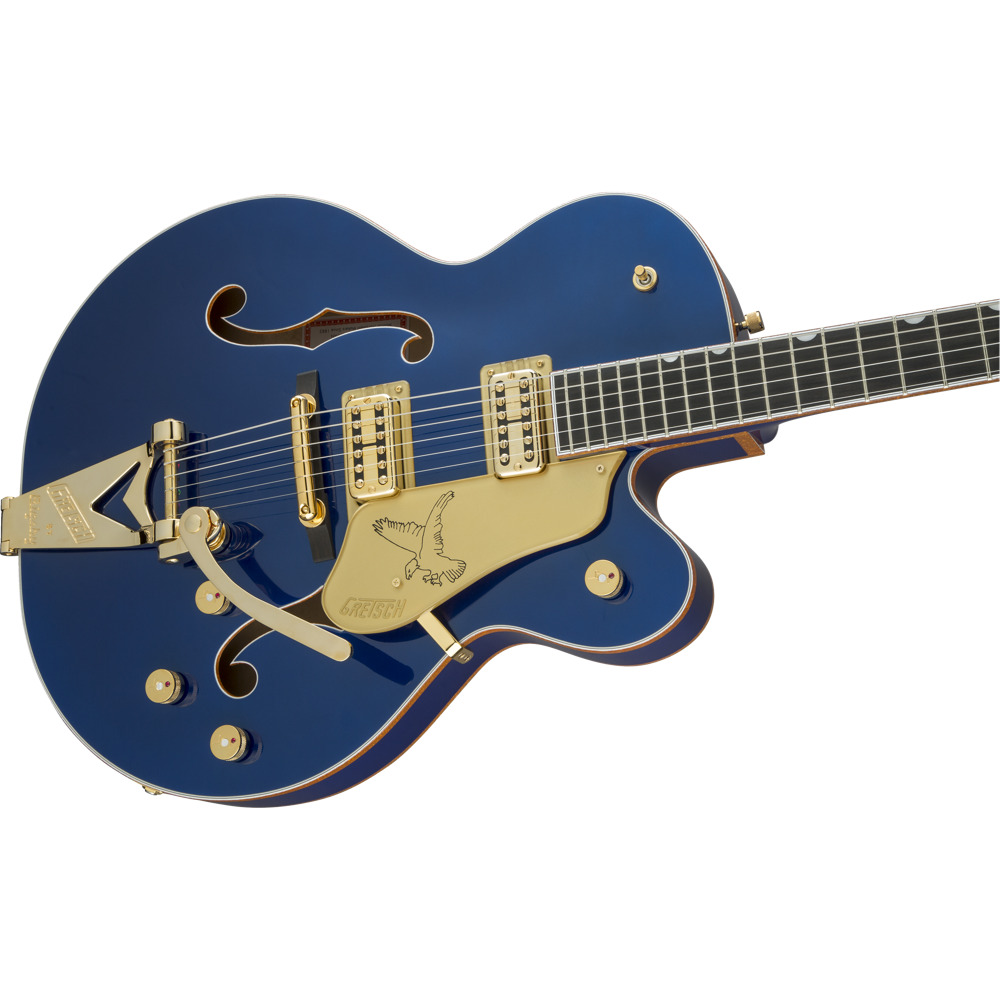 GRETSCH グレッチ G6136TG Limited Edition Falcon with String-Thru Bigsby Azure Metallic エレキギター ボディアップ 画像
