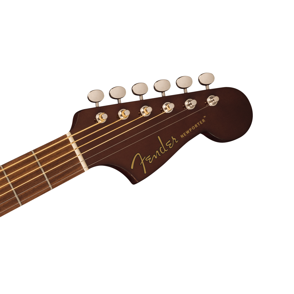 Fender フェンダー NEWPORTER PLAYER NAT WN Natural エレアコ アコースティックギター ヘッド画像