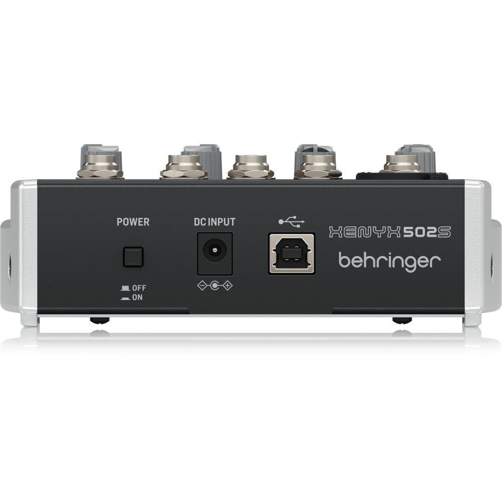 BEHRINGER ベリンガー XENYX 502S アナログミキサー USBオーディオインターフィス機能搭載 電源、USB端子