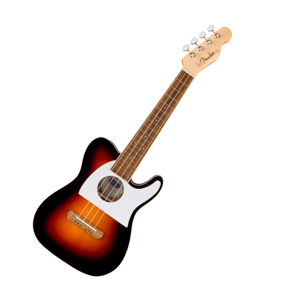 Fender フェンダー Fullerton Tele Uke Walnut Fingerboard White Pickguard 2-Color Sunburst コンサートサイズ エレクトリックウクレレ