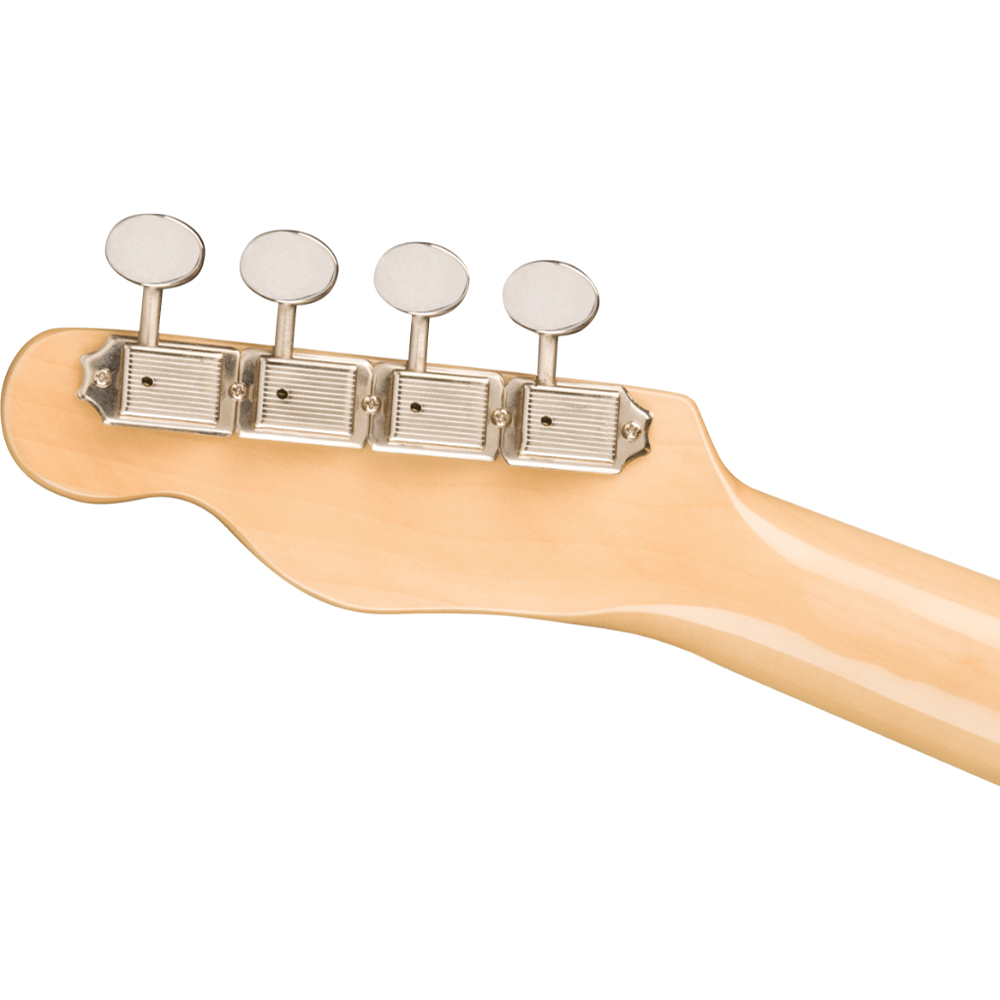 Fender フェンダー Fullerton Tele Uke Walnut Fingerboard White Pickguard 2-Color Sunburst コンサートサイズ エレクトリックウクレレ ヘッド裏画像