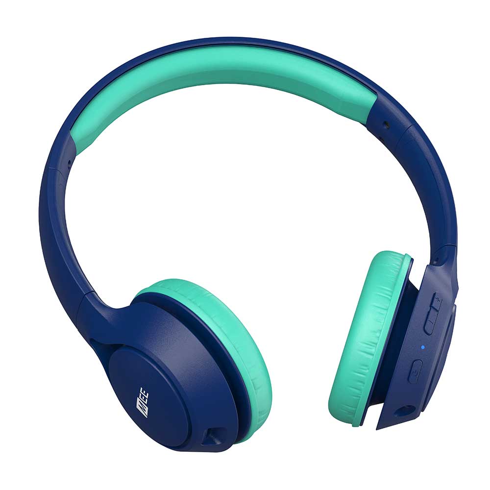 MEE audio ミーオーディオ HP-KJ45BT-BL KidJamz KJ45BT ブルー 子供用ワイヤレスヘッドホン キッズヘッドフォン 全体像