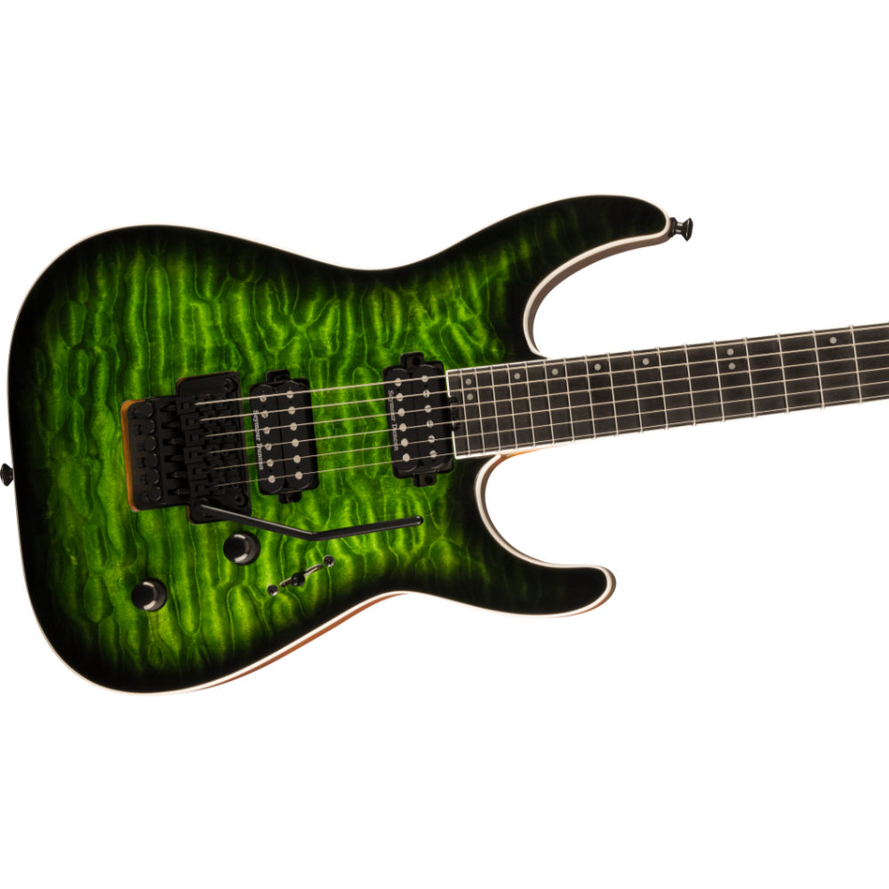 Jackson ジャクソン Pro Plus Series Dinky DKAQ Emerald Green エレキギター ボディ画像