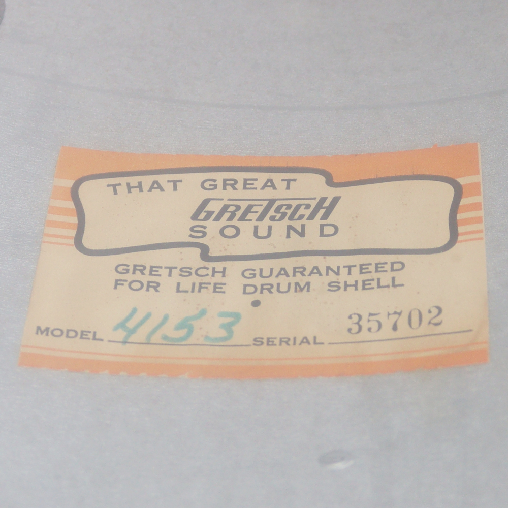 GRETSCH グレッチ 4153 14x6.5 1972-1979年製 スネアドラム【中古】 タグ