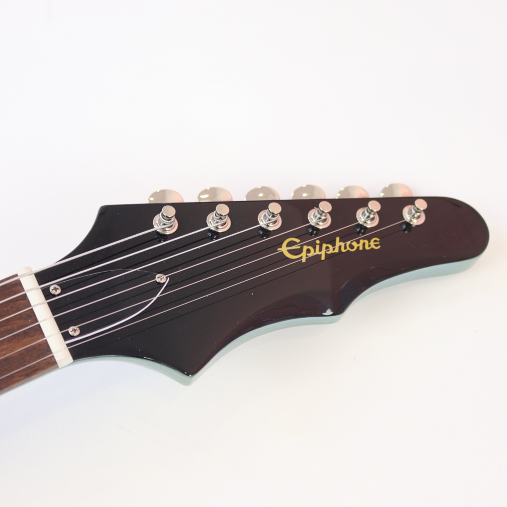 Epiphone エピフォン 150th Anniversary Wilshire Pacific Blue ハードケース付き エレキギター ヘッド画像