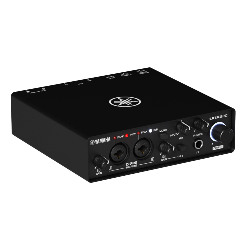 YAMAHA ヤマハ URX22C USBオーディオインターフェース 左斜めアングル画像2