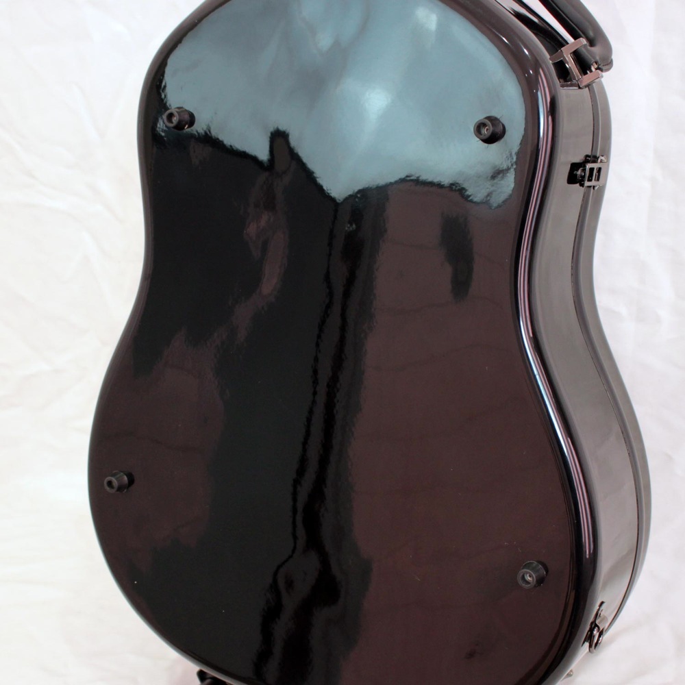 Grand Oply OM/OOO-style ブラック アコースティックギター用ケース